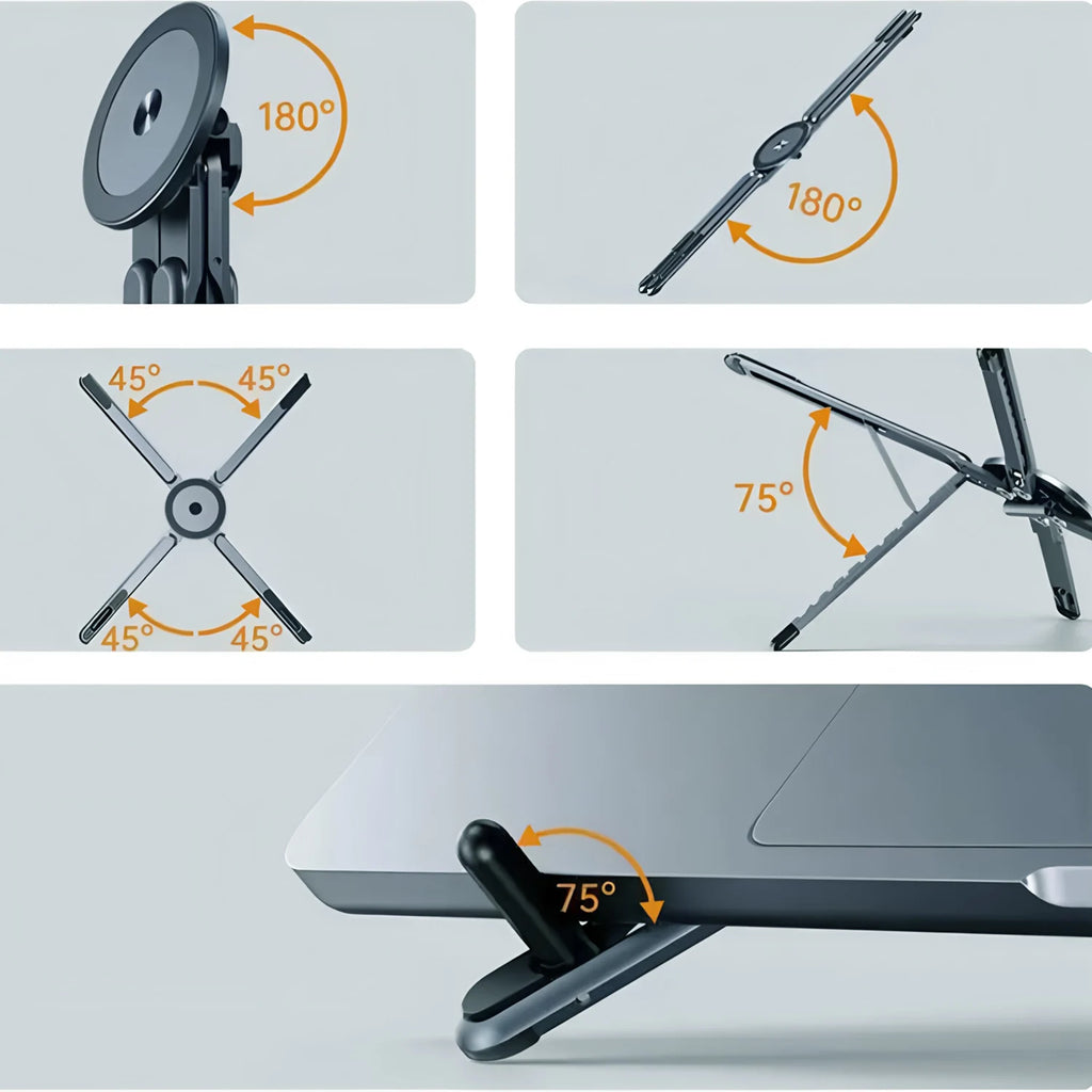 Magnetic Foldable Stand | Phone, Tablet & Laptop Holder 360°
