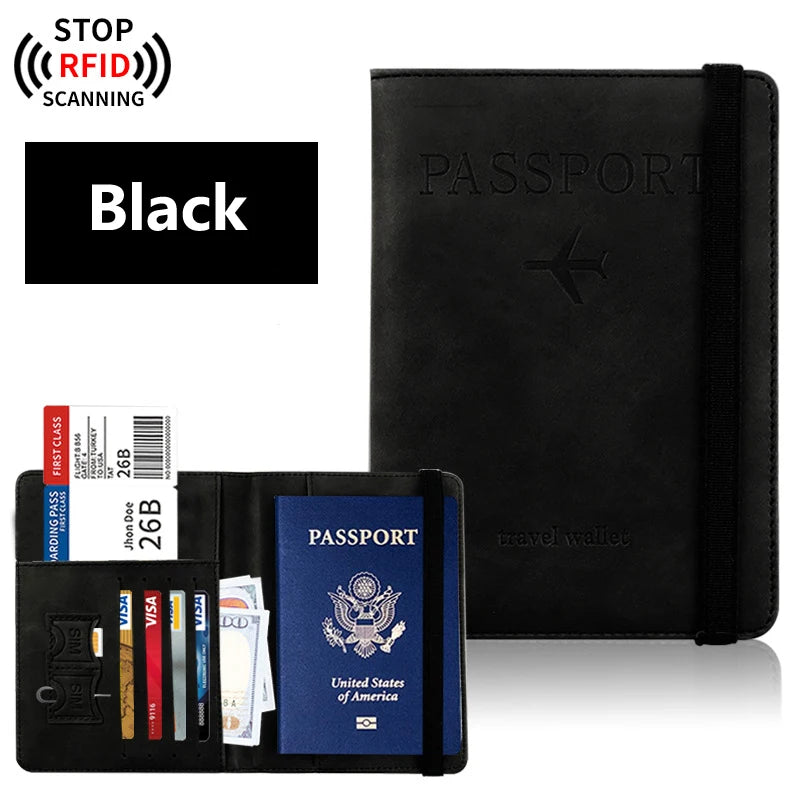 RFID Passport Wallet for Travel | Premium Travel Document Holder