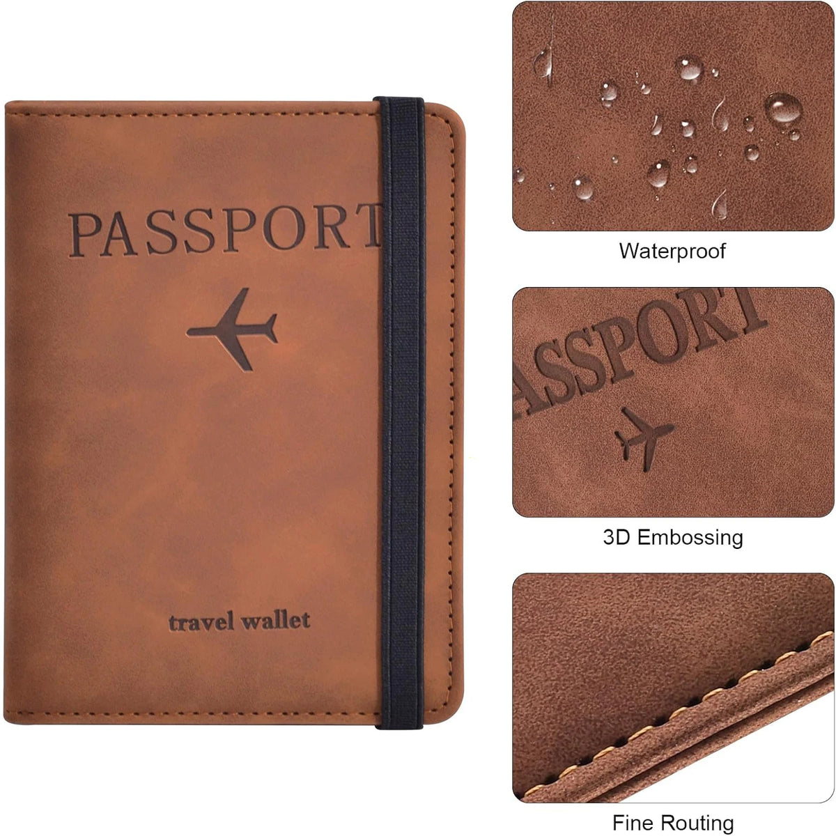 RFID Passport Wallet for Travel | Premium Travel Document Holder