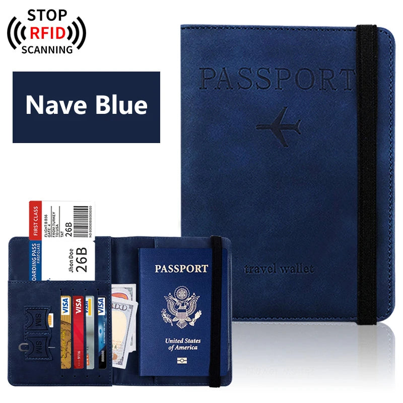 RFID Passport Wallet for Travel | Premium Travel Document Holder