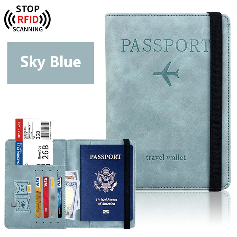 RFID Passport Wallet for Travel | Premium Travel Document Holder