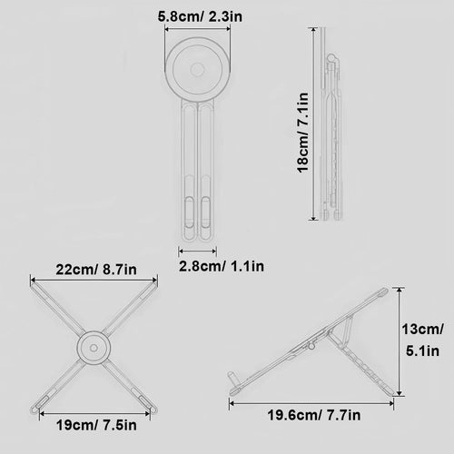 Magnetic Foldable Stand | Phone, Tablet & Laptop Holder 360°