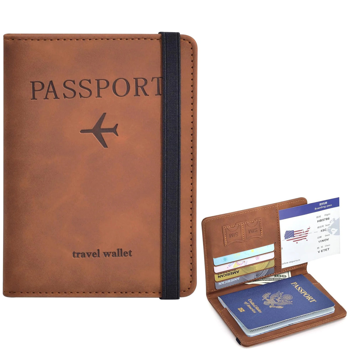 RFID Passport Wallet for Travel | Premium Travel Document Holder