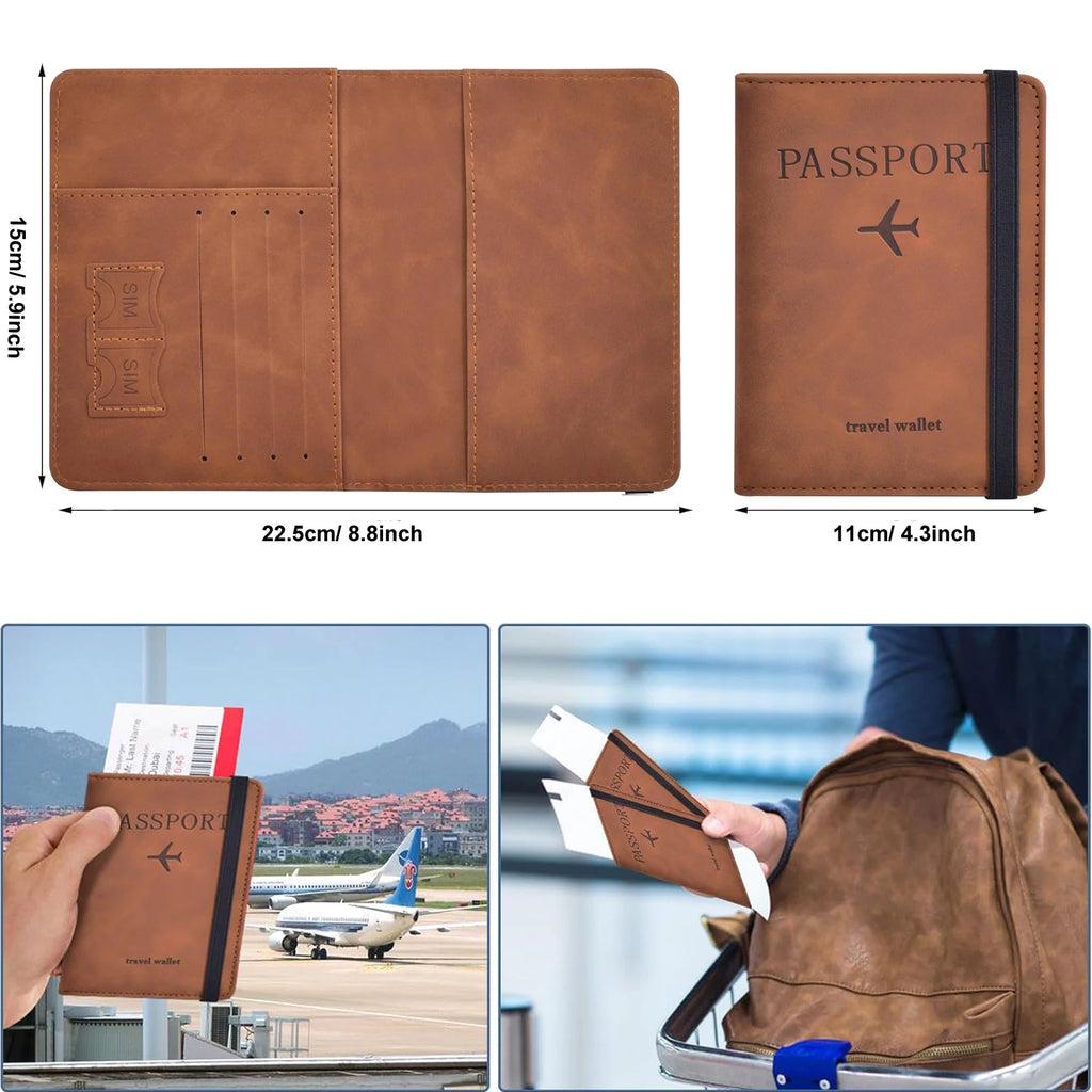RFID Passport Wallet for Travel | Premium Travel Document Holder