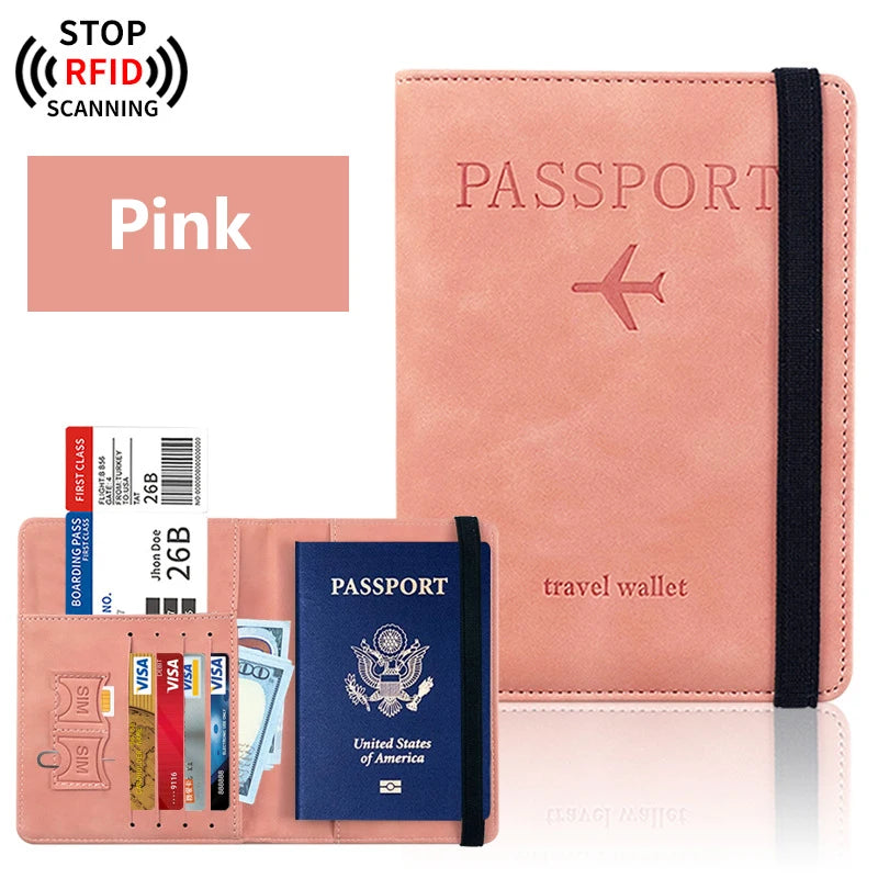 RFID Passport Wallet for Travel | Premium Travel Document Holder