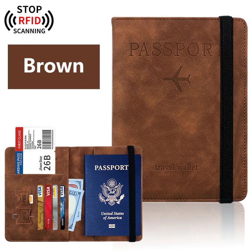 RFID Passport Wallet for Travel | Premium Travel Document Holder